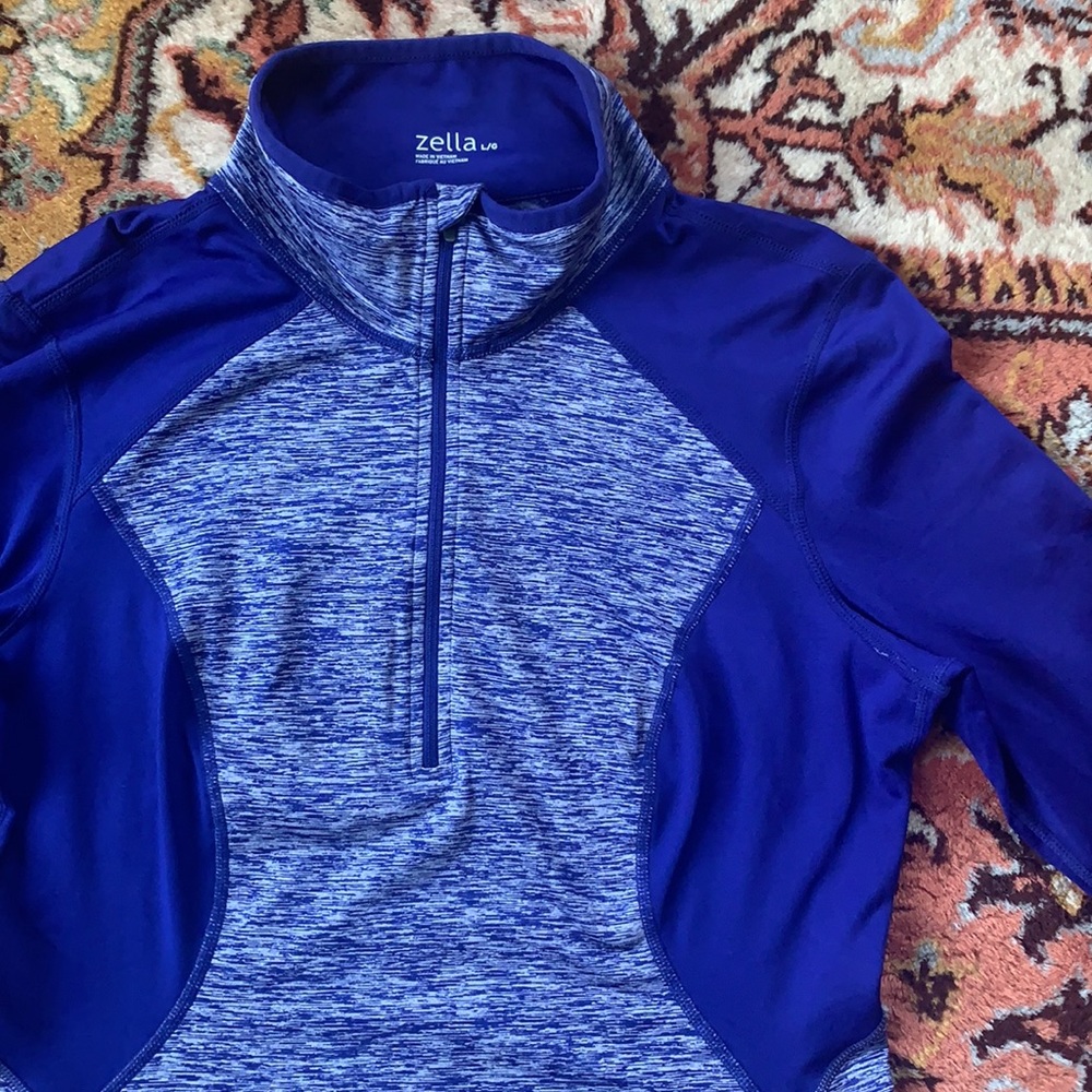 ZELLA polyester half zip pullover warm up